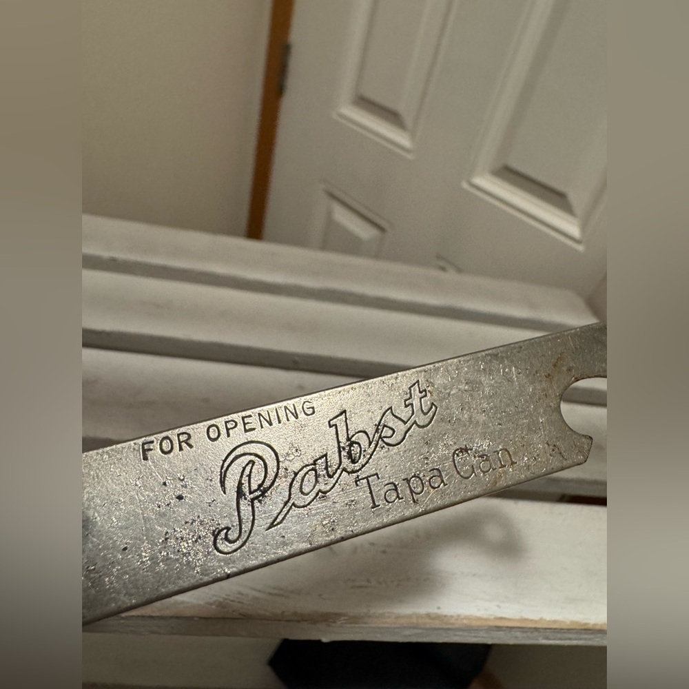 Pabst Beer can opener